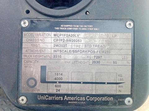 2015 Nissan Forklift