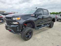 Salvage trucks for sale at Grand Prairie, TX auction: 2021 Chevrolet Silverado K1500 Trail Boss Custom
