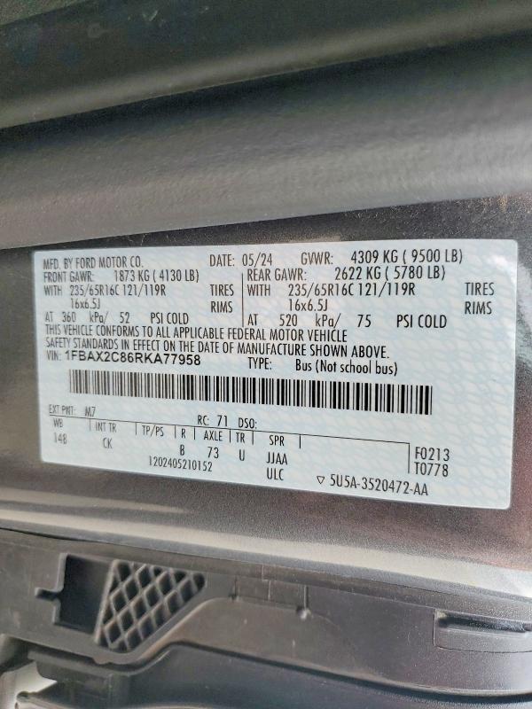 2024 Ford Transit T-350
