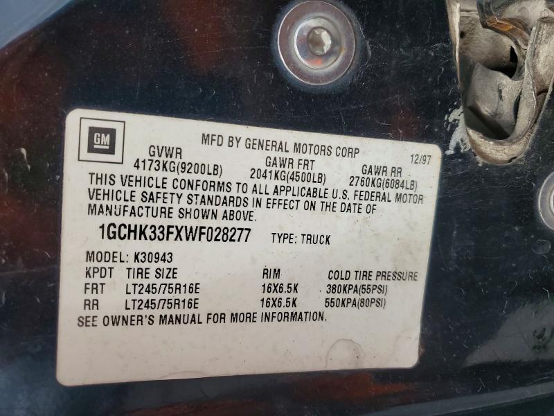 1998 Chevrolet GMT-400 K3500