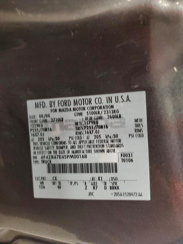 2005 Mazda B4000 cab Plus