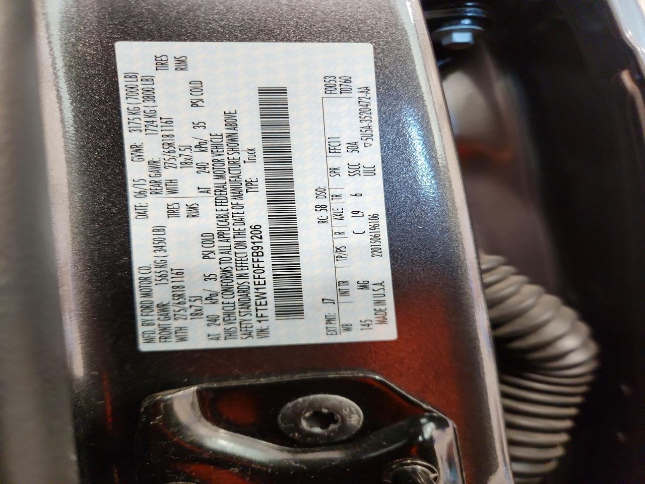 2015 Ford F150 Supercrew