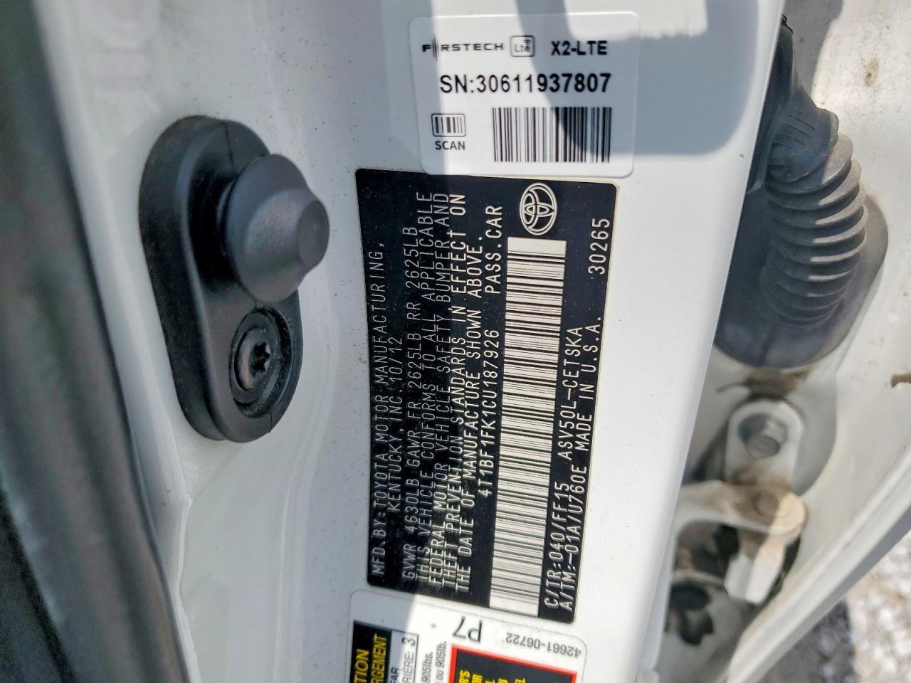 2012 Toyt Camry