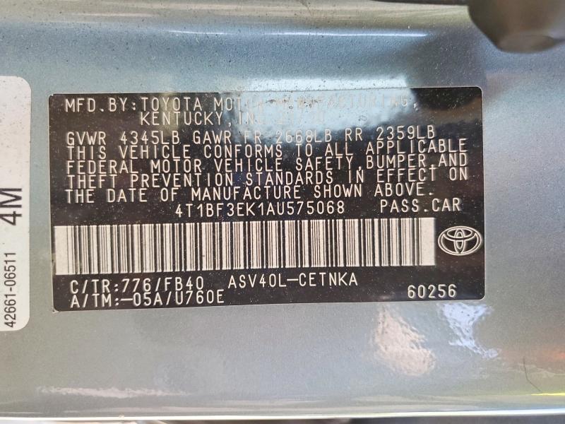 2010 Toyota Camry le
