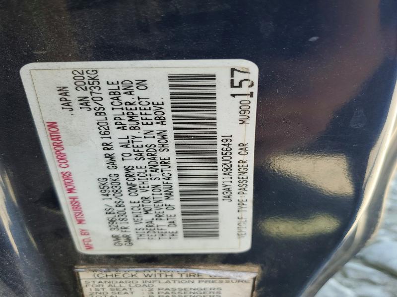 2002 Mitsubishi Mirage de
