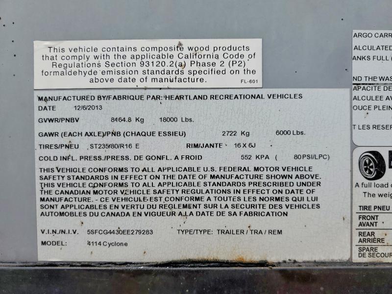 2014 Heartland Cyclone Camper