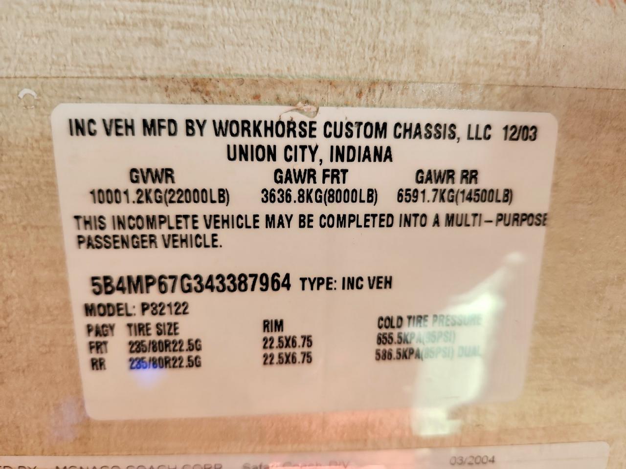 2004 Safari Sahara 2004 Simba RV