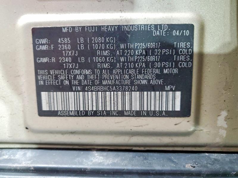 2010 Subaru Outback 2.5i Premium