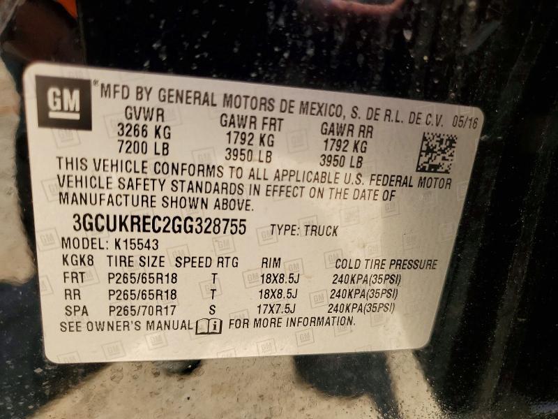 2016 Chevrolet Silverado K1500 LT