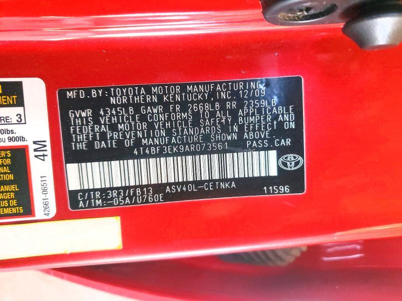 2010 Toyota Camry le