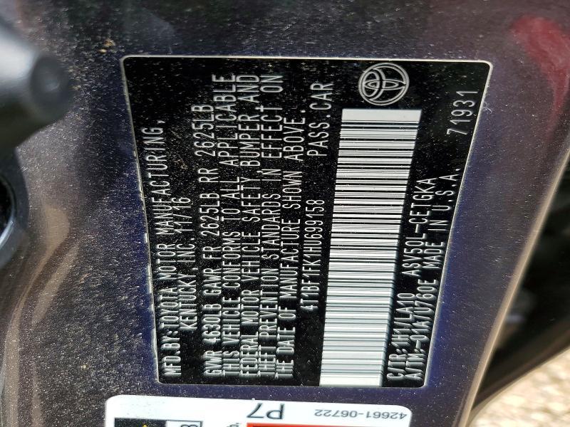 2017 Toyota Camry xle