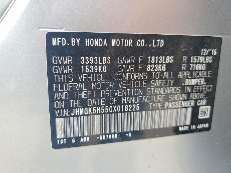 2016 Honda Fit lx