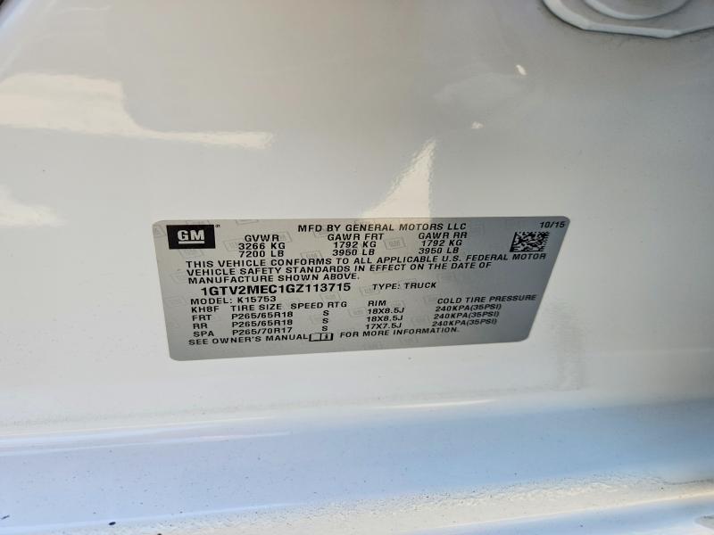2016 GMC Sierra K1500 sle