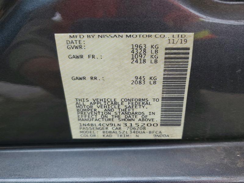 2020 Nissan Altima sr