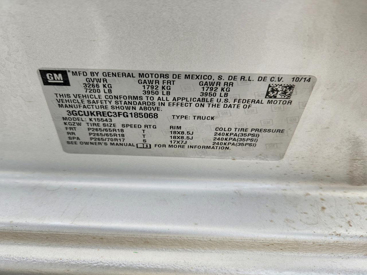 2015 Chevrolet Silverado K1500 LT