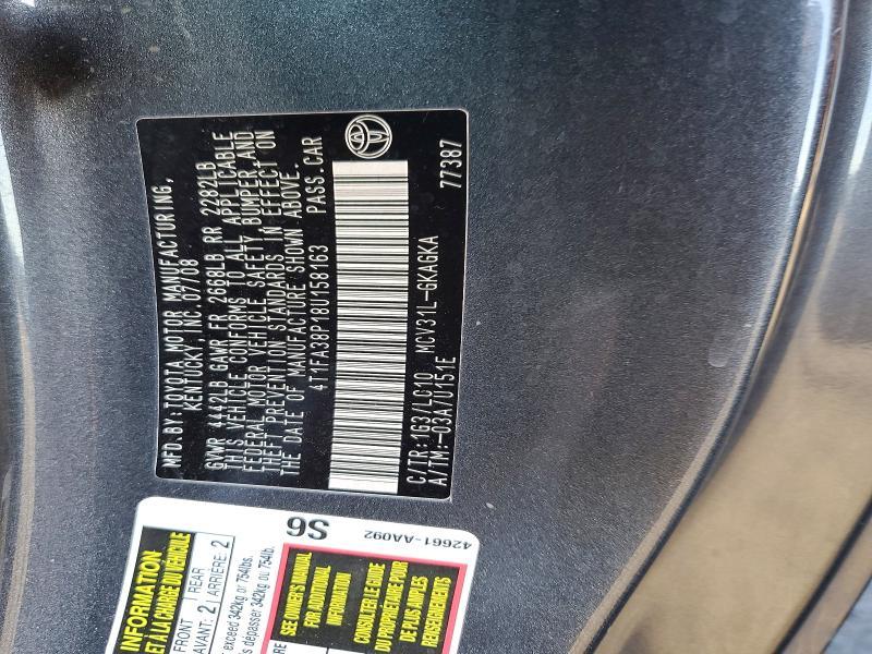 2008 Toyota Camry Solara sle V6