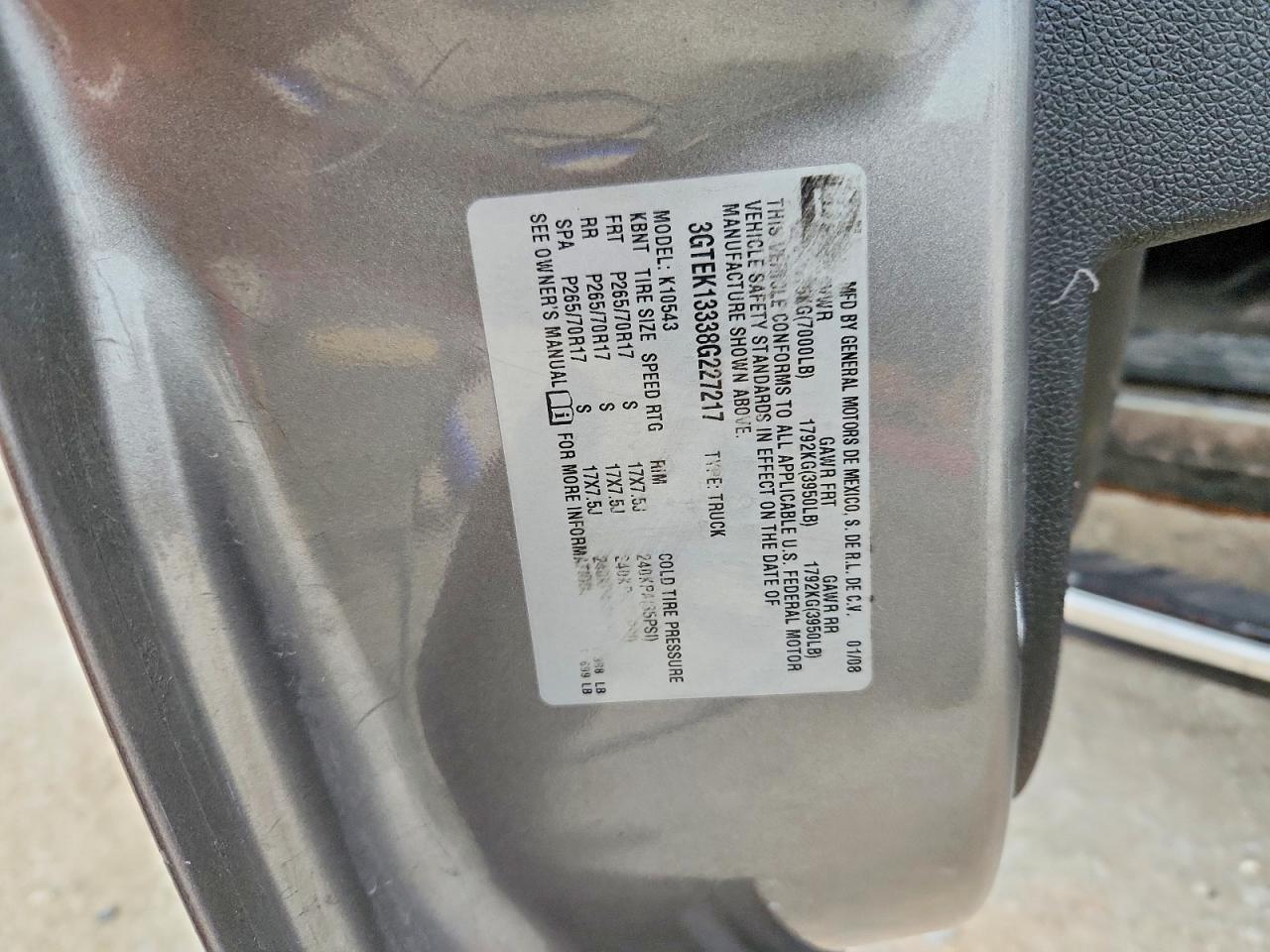 2008 GMC Sierra K1500