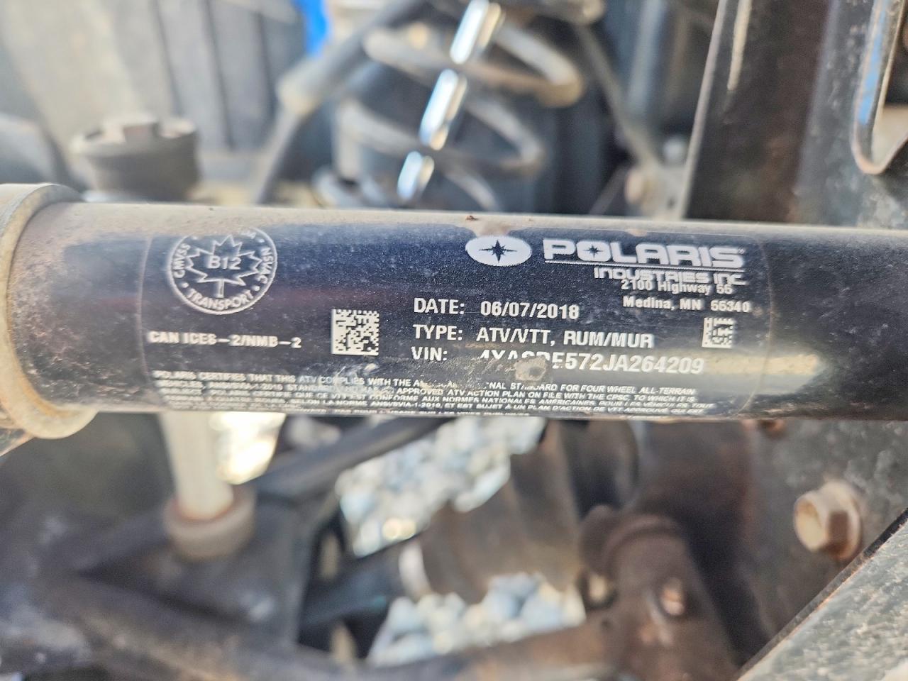 2018 Polaris Sportsman 570 ATV