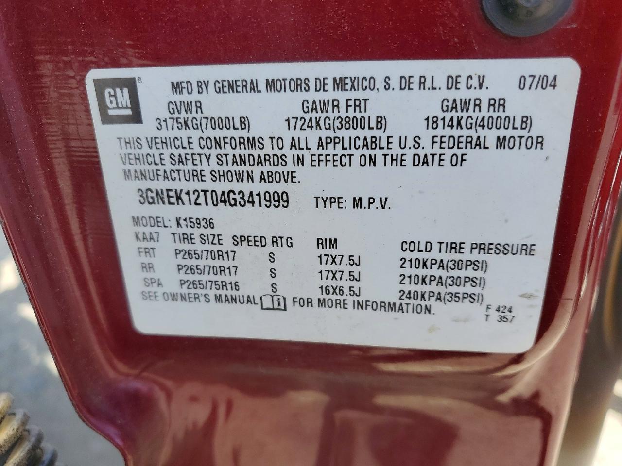 2004 Chevrolet Avalanche K1500