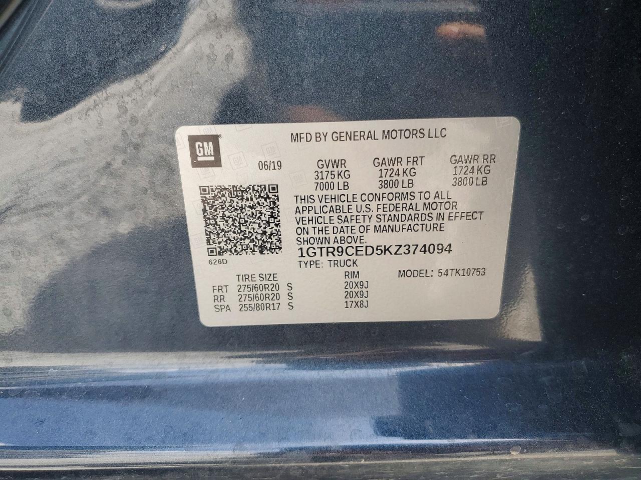 2019 GMC Sierra K1500 Elevation