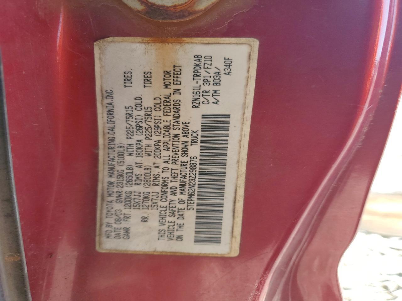 2003 Toyota Tacoma Base