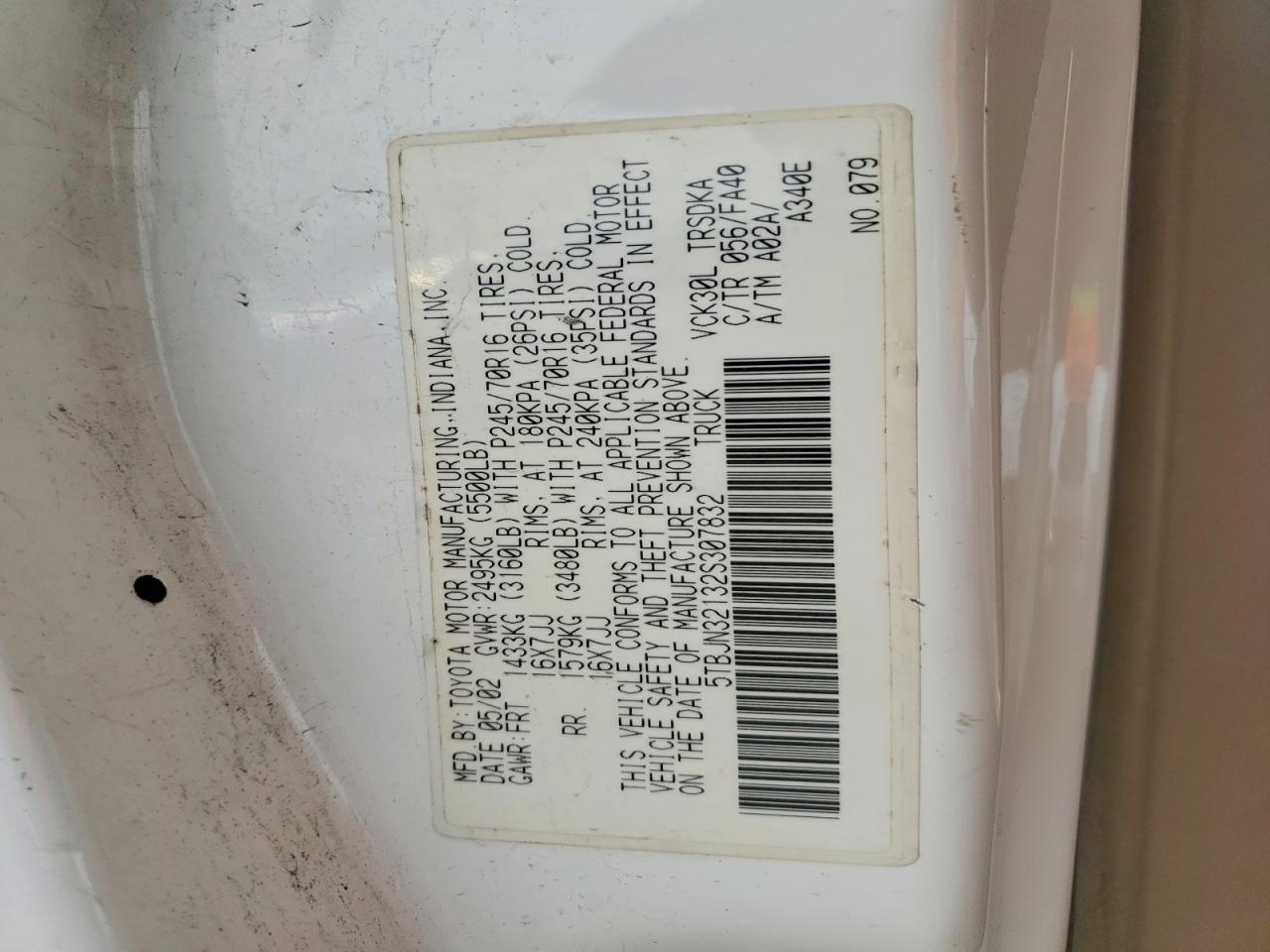 2002 Toyota Tundra Base