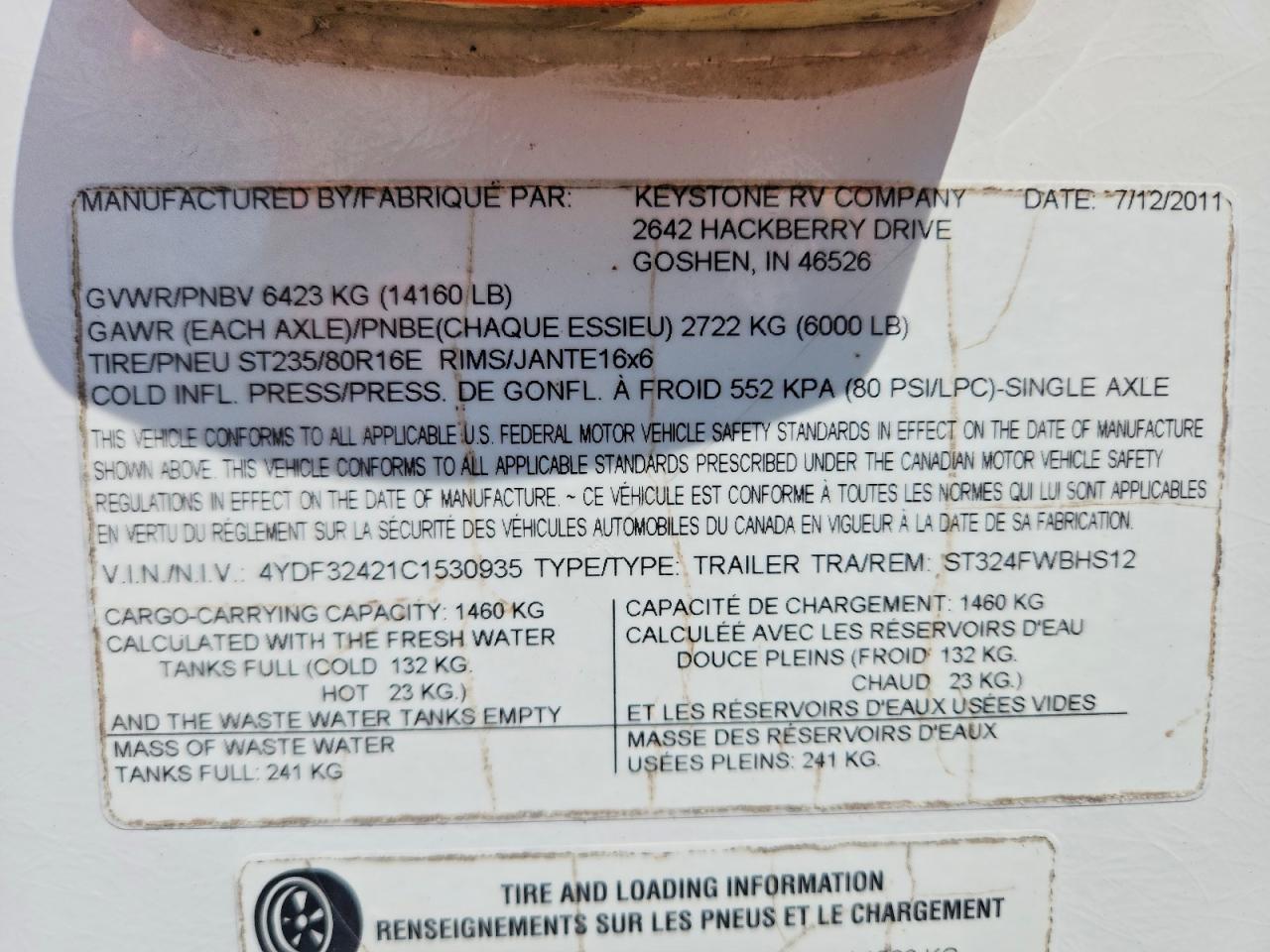 2012 Keystone Copper Canyon Camper