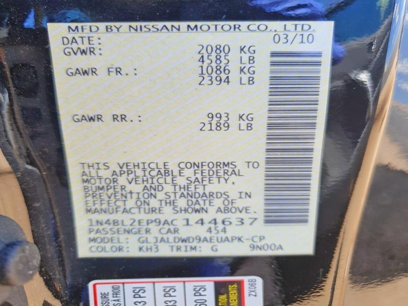 2010 Nissan Altima 3.5 sr