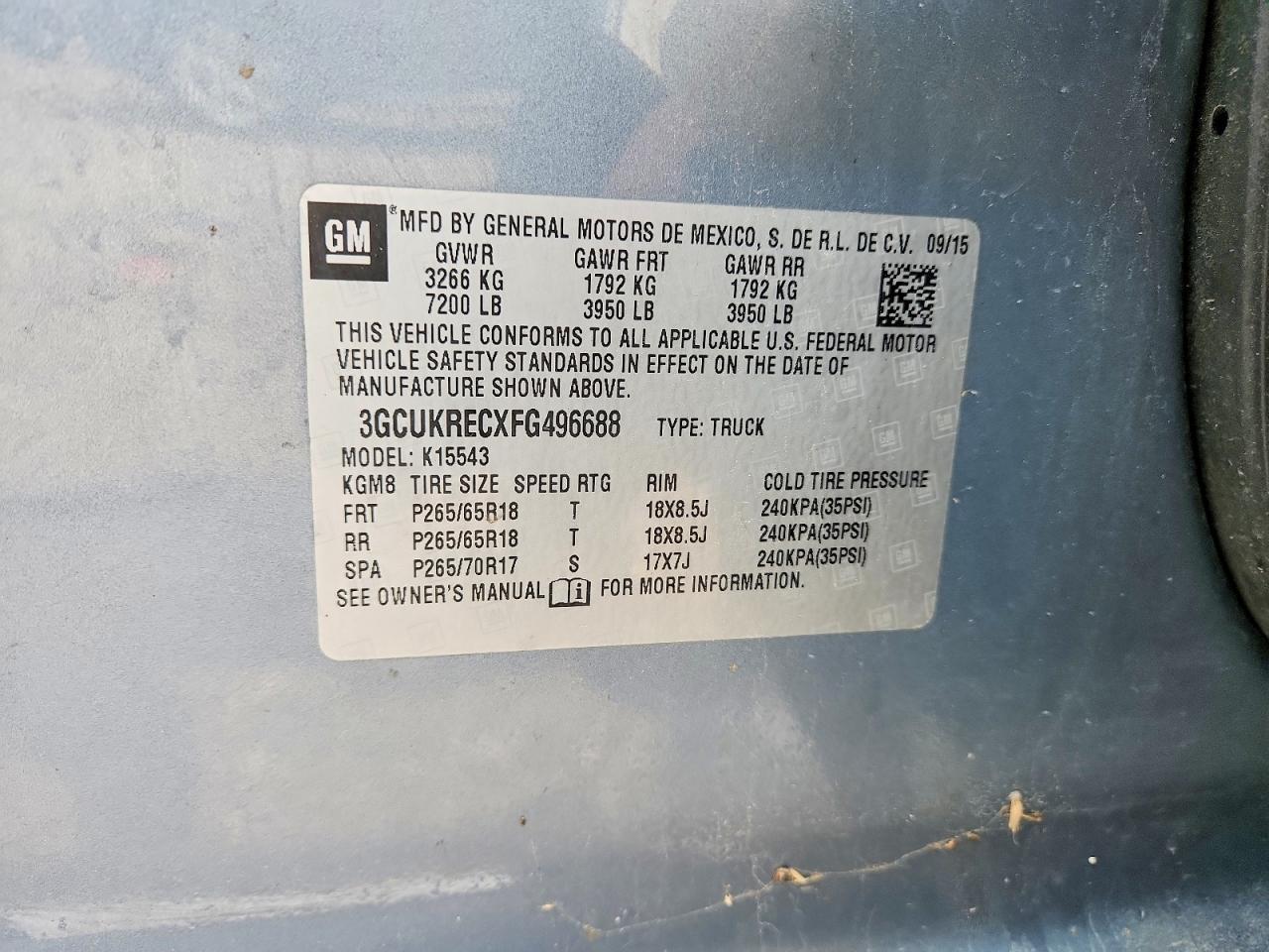 2015 Chevrolet Silverado K1500 LT