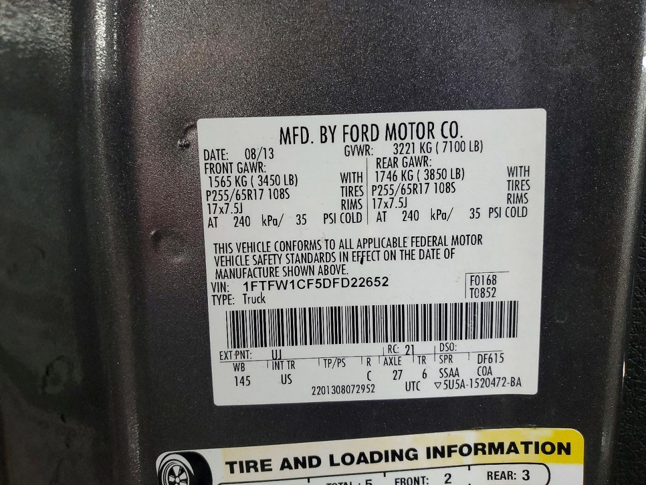 2013 Ford F150 Supercrew