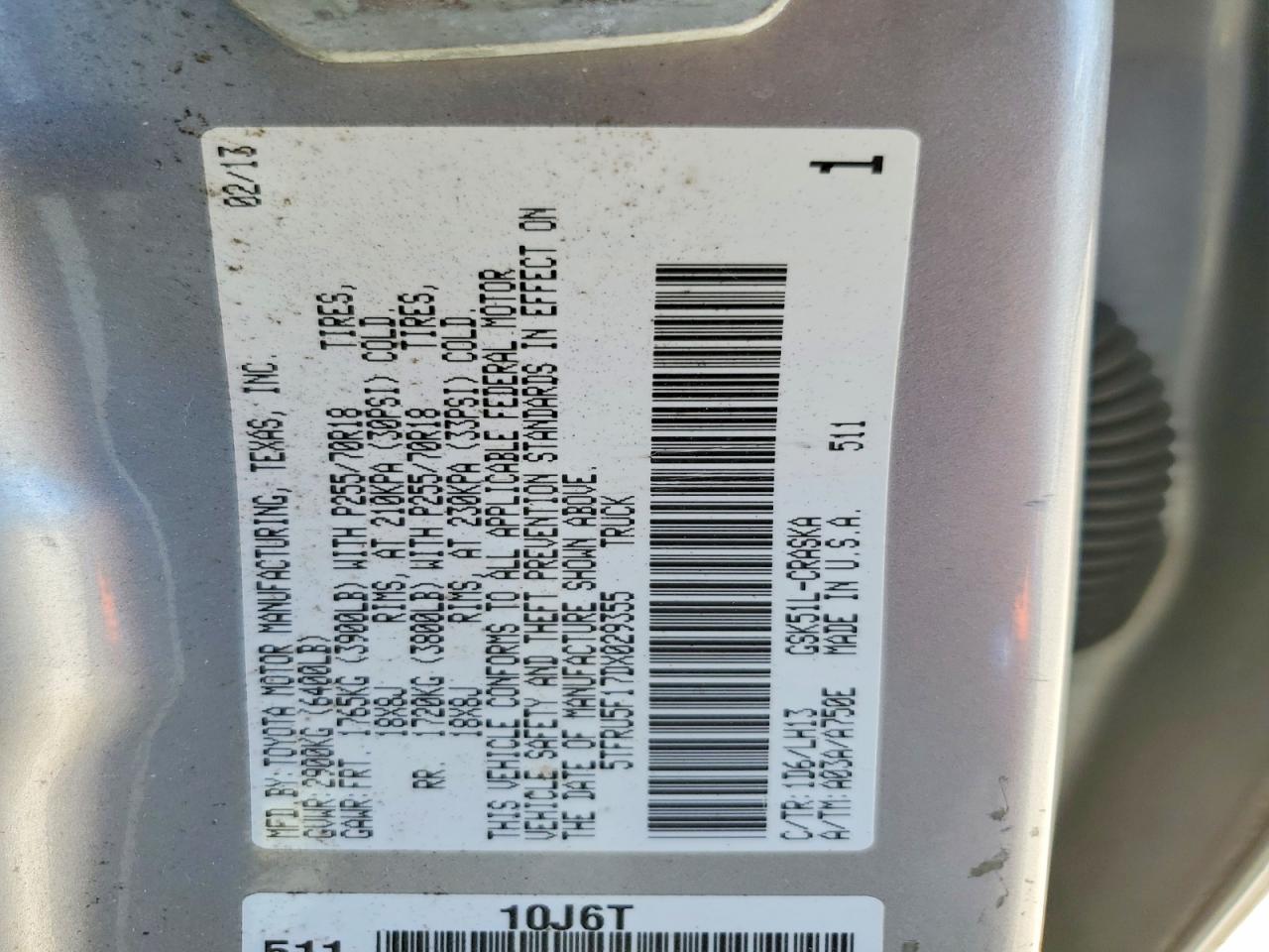 2013 Toyota Tundra Double Cab SR5