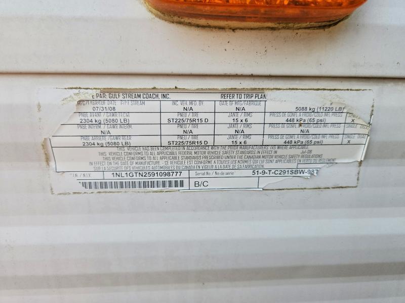 2009 Gulf Craft Inc. 2009 Gulf Stream Conquest Camper