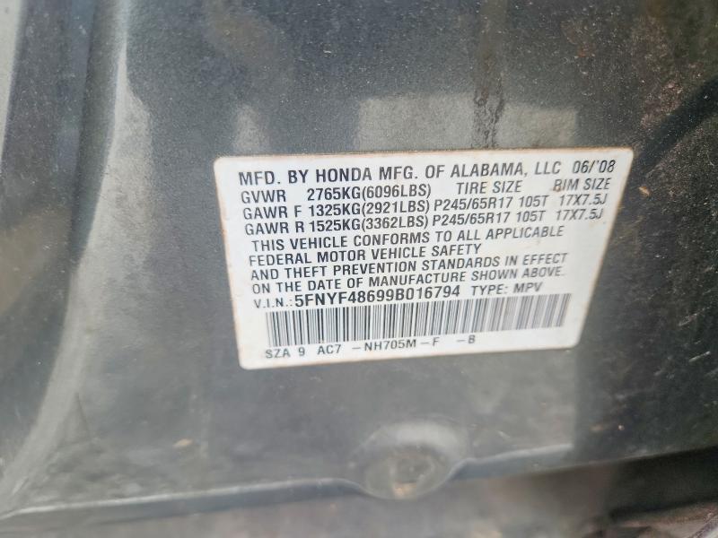 2009 Honda Pilot exl