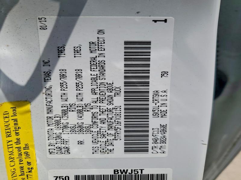 2015 Toyota Tundra SR5