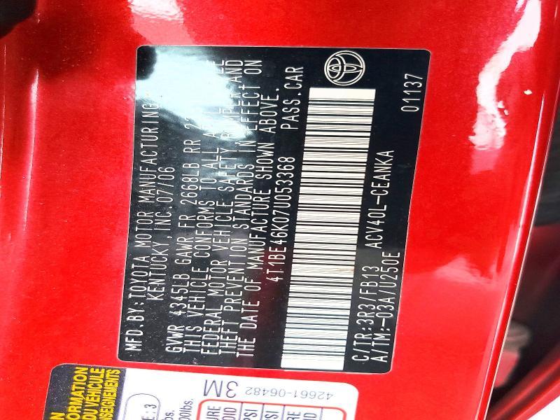 2007 Toyota Camry le