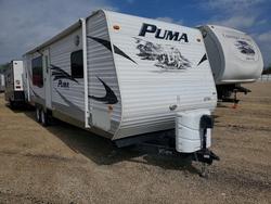 Salvage trucks for sale at Cedar Rapids, IA auction: 2010 Puma 2010 Forest River Puma Camper