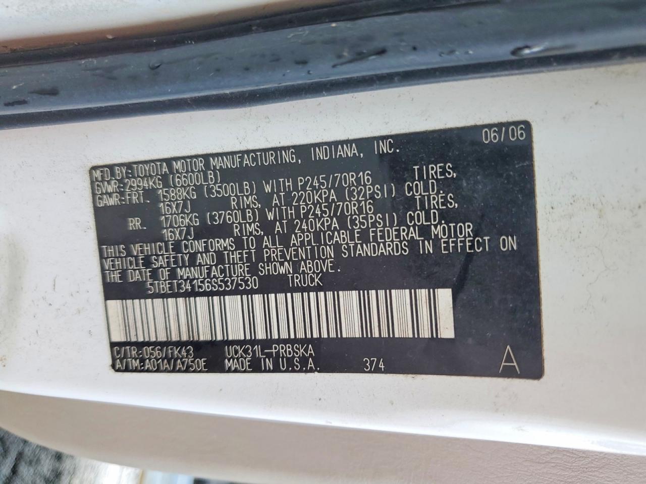 2006 Toyota Tundra SR5