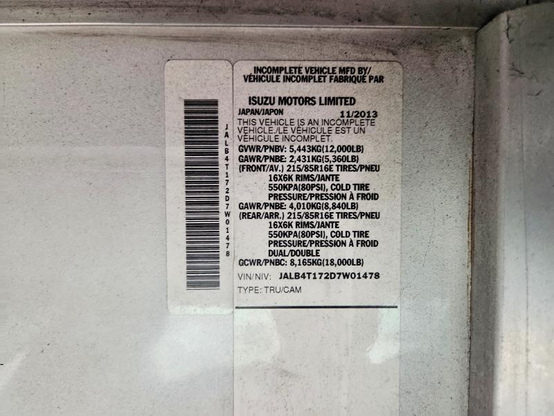 2013 Isuzu NPR Delivery Truck