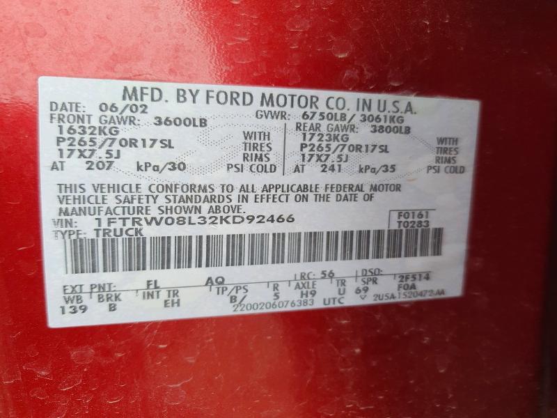 2002 Ford F150 Supercrew