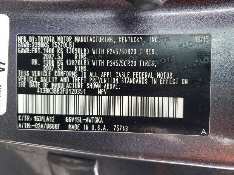 2015 Toyota Venza Limited