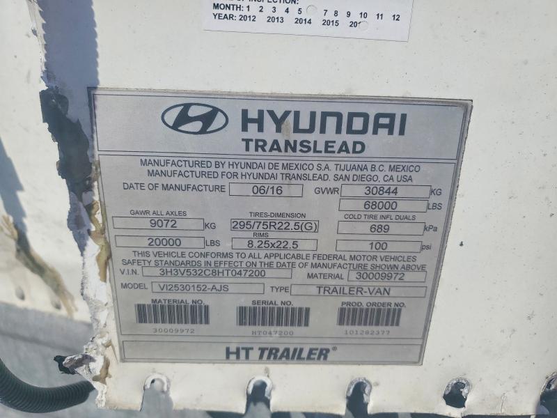 2017 Hyundai Translead Inc 2017 Hyundai Translead VI2530152-AJS DRY Van Trail
