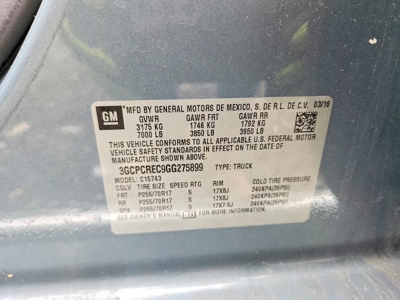 2016 Chevrolet Silverado C1500 LT