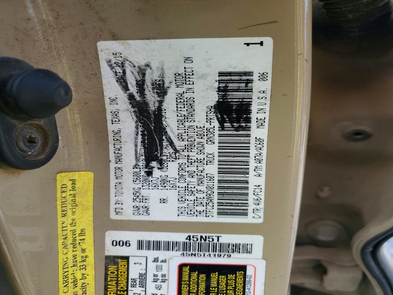 2016 Toyota Tacoma SR5 V6