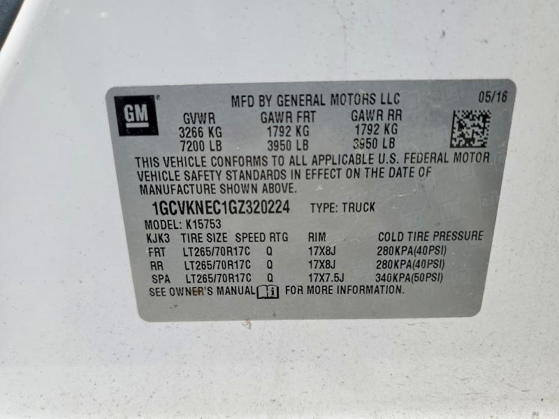 2016 Chevrolet Silverado K1500