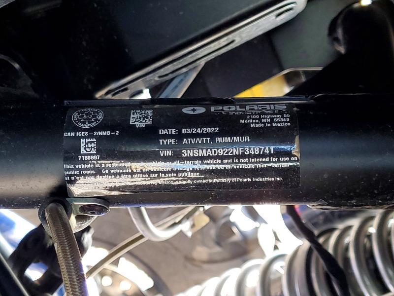 2022 Polaris RZR Utility Vehicle