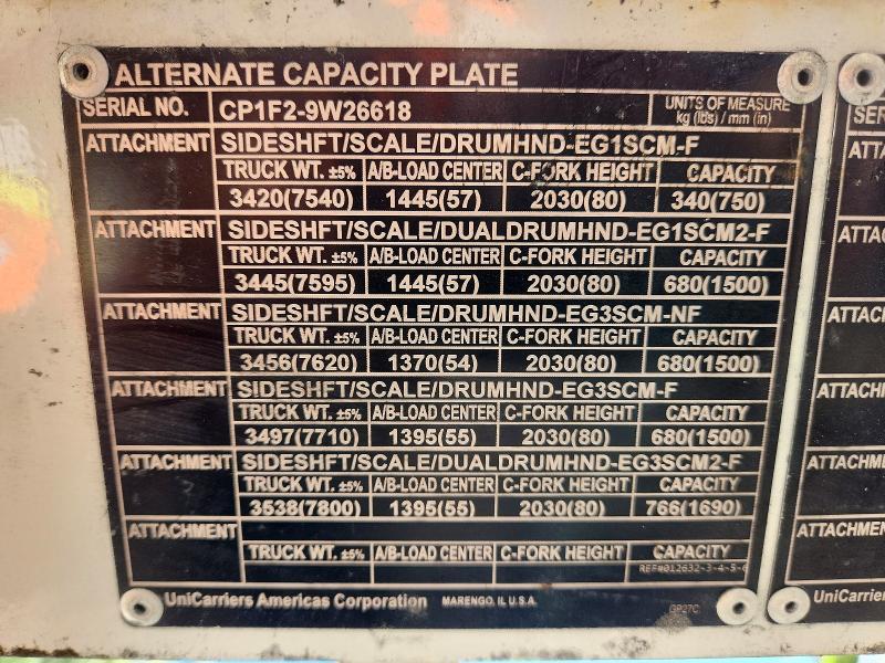 2017 Unicariers 2017 Unicarriers Forklift