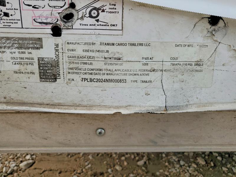 2022 Titanium Cargo Enclosed Cargo Trailer