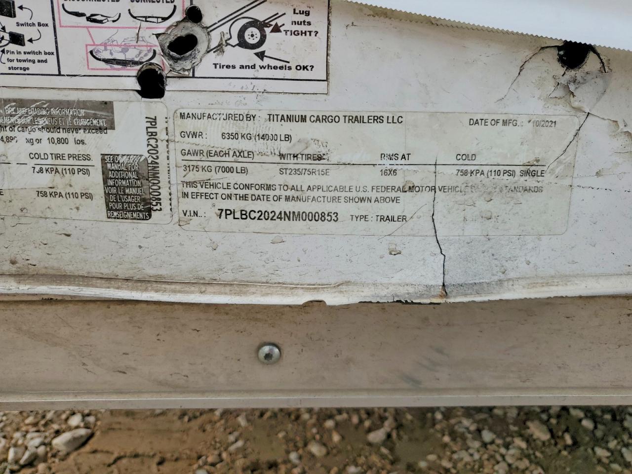 2022 Titanium Cargo Enclosed Cargo Trailer