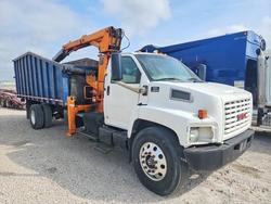 Salvage trucks for sale at Haslet, TX auction: 2006 GMC C8500 Grapple Crane Truck