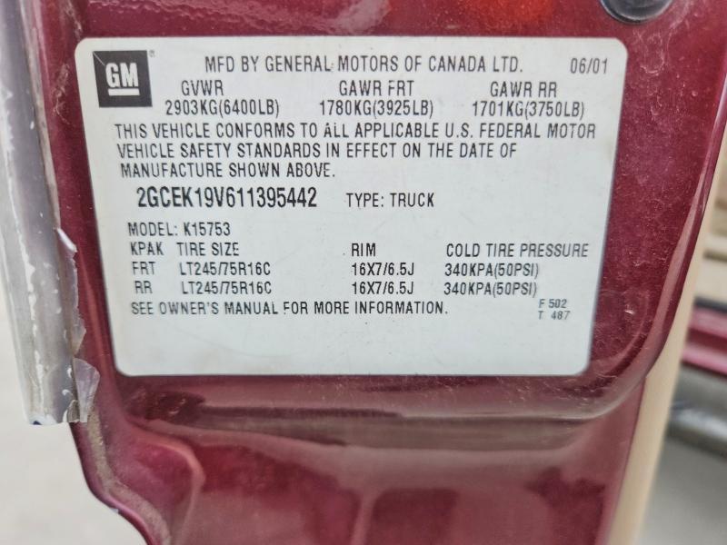 2001 Chevrolet Silverado K1500